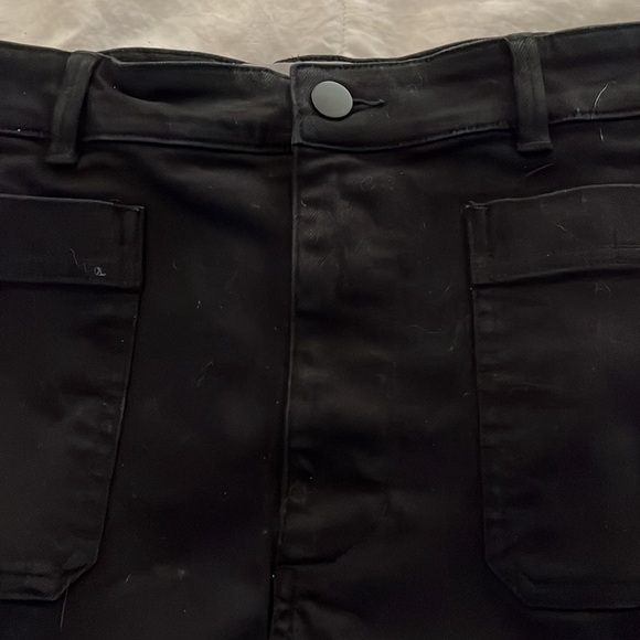 Everlane Black A-Line Patch Pocket Mini Skirt 16 - Picture 3 of 11